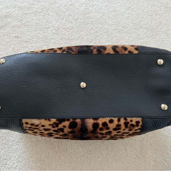 Gucci Bamboo handle Pony hair Leopard Shopper Tote - Picture 8 of 15